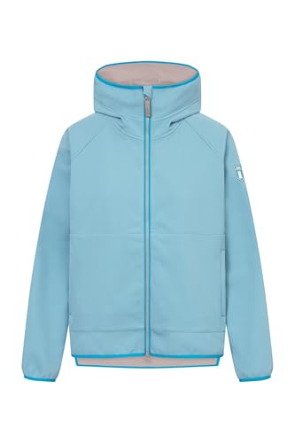 derbe Softshelljacke Kurz Peutby Damen Türkis Hellblau 44 | Übergangsjacke | Frauen| Kapuze | Zip | Hamburg von derbe