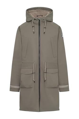 derbe Winter Regenjacke Phoebholm Dog Damen Braun Oliv Grün Hundejacke 38 | Frauen | Gassi Gehen | Regenmantel | Warm von derbe