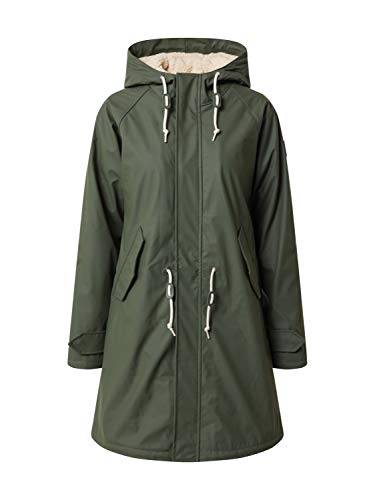 derbe Friese Tidaholm Damen Regenjacke Oliv Gefüttert 40 von derbe