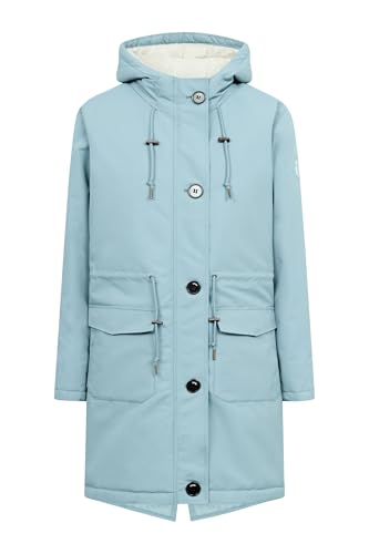 derbe Winterjacke Friese Festholm Damen Hellblau Türkis 46 | Wintermantel | Parker | Hamburg von derbe