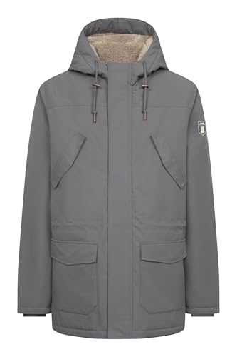 derbe Winterjacke Festholm Herren Grau Warm Gefüttert L | Wintermantel | Parker | Hamburg von derbe