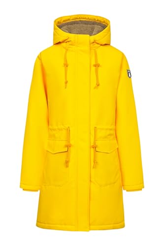 derbe Winterjacke Friese Festholm 90er Damen Gelb Warm Gefüttert 40 | Wintermantel | Parker | Hamburg von derbe