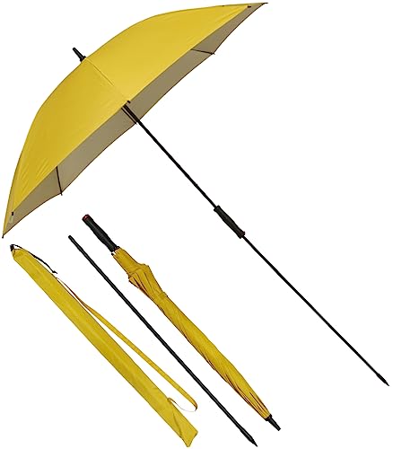 derby Strandschirm XXL Regenschirm und Sonnenschirm mit UV-Schutz - gelb von derby