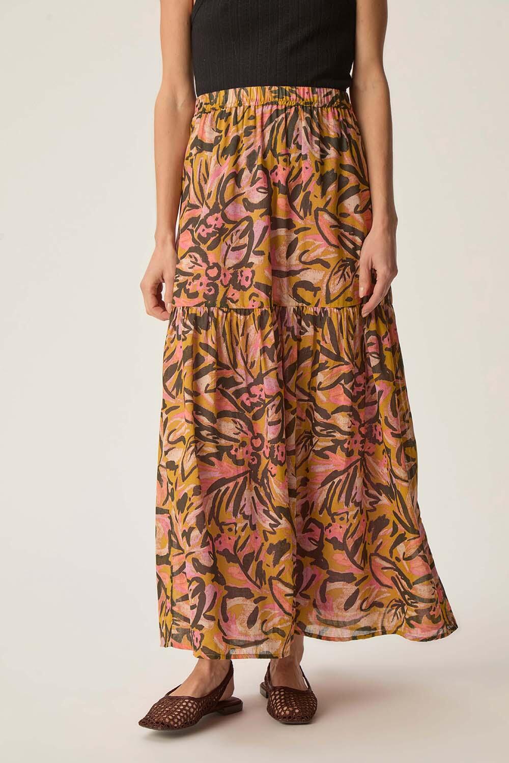 des petits hauts - Rock - Sola braun/pink/orange von des petits hauts