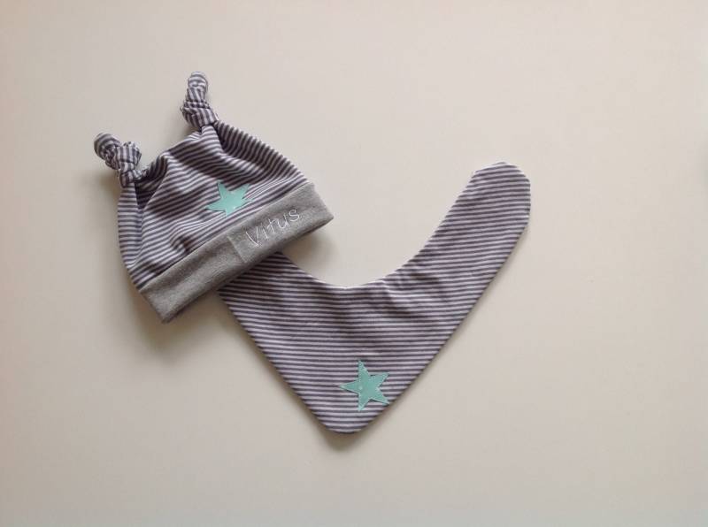 Babyset - Mütze Mit Passenden Halstuch Und Name Babyset - Mütze Mit Passenden Halstuch Und Name von designGHgermany