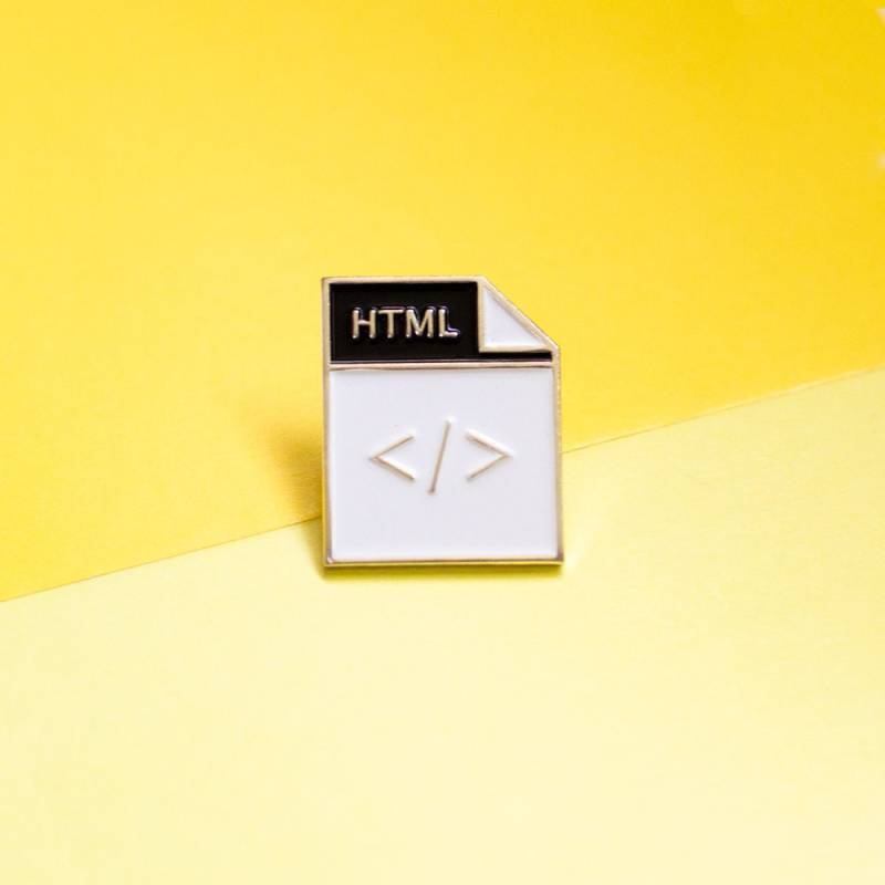 Html Pin ... Entwickler & Designer Accessoires-Emaille von designerdstore
