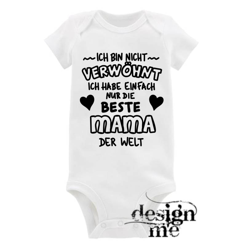 Baby Body Mit Aufdruck Beste Mama Der Welt Motiv Spruch Kurzarm Fun Geschenk von designme24
