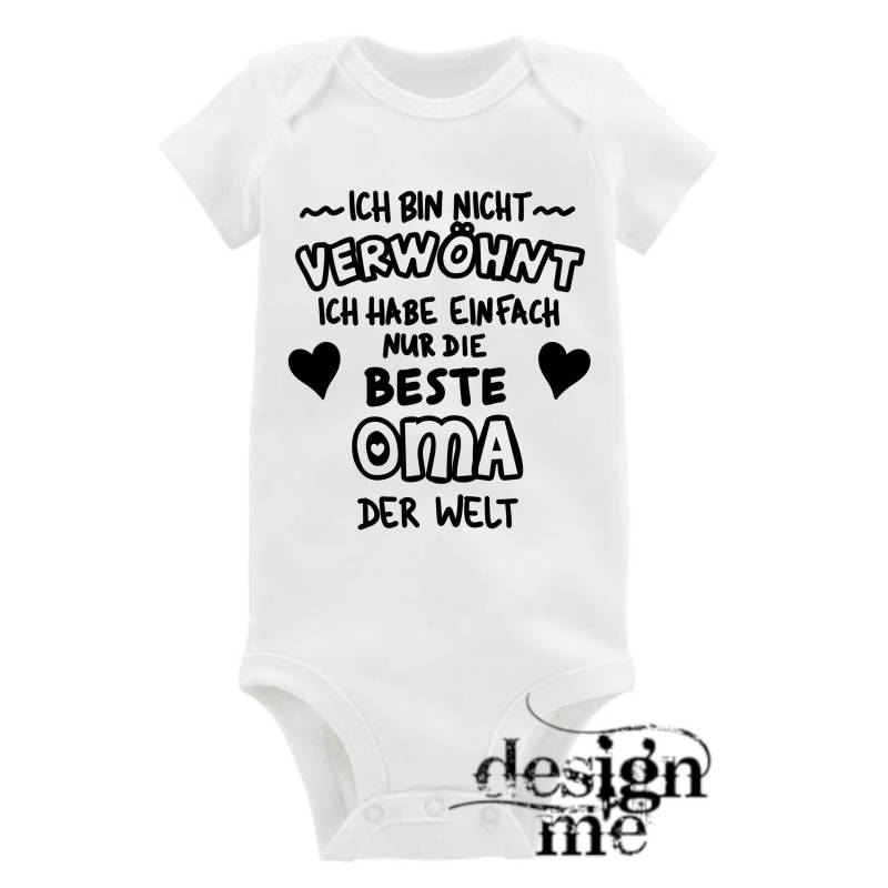 Baby Body Mit Aufdruck Beste Oma Der Welt Motiv Spruch Kurzarm Fun Geschenk von designme24