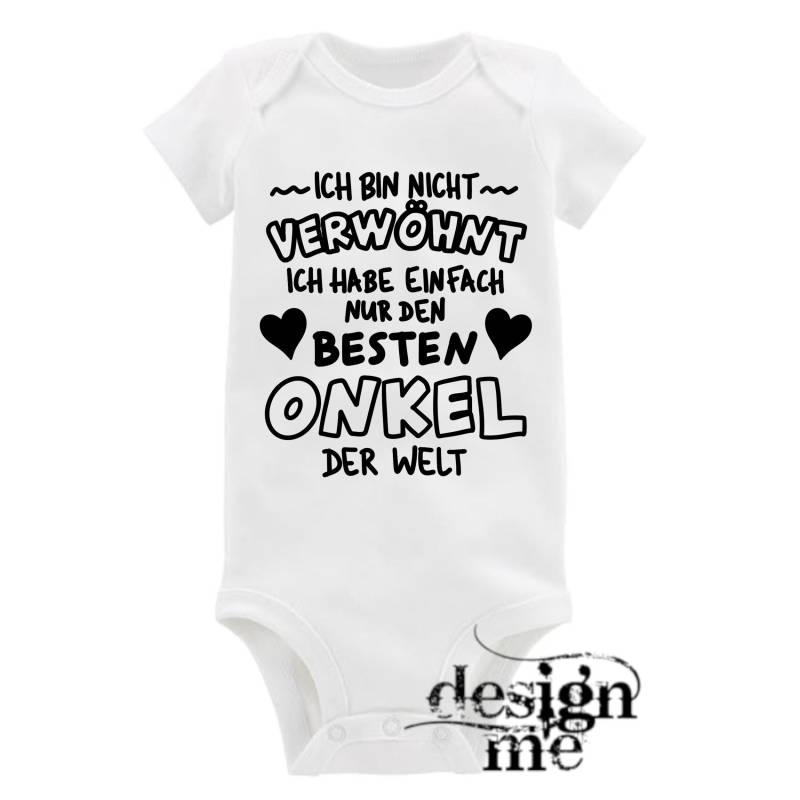 Baby Body Mit Aufdruck Bester Onkel Der Welt Motiv Spruch Kurzarm Fun Geschenk von designme24