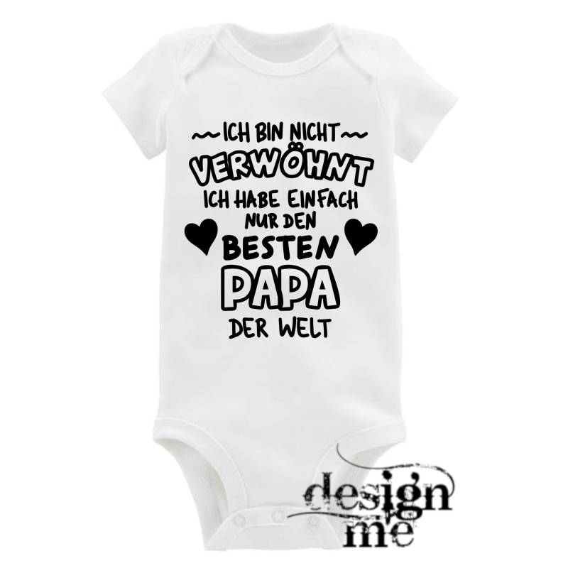 Baby Body Mit Aufdruck Bester Papa Der Welt Motiv Spruch Kurzarm Fun Geschenk von designme24