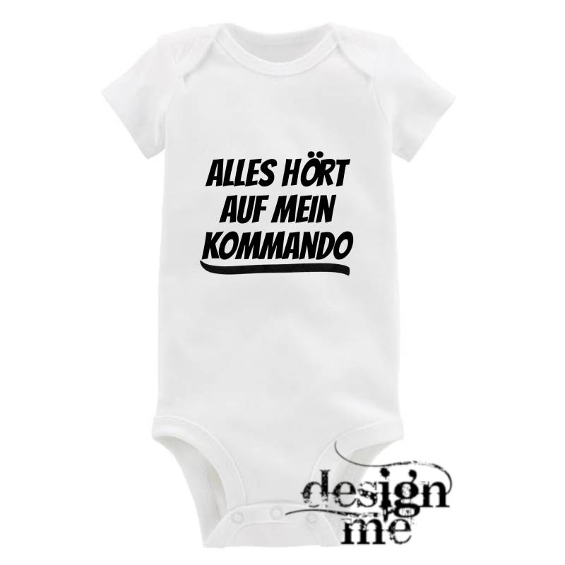 Baby Body Mit Aufdruck Motiv Spruch Alles Hört Auf Mein Kommando Kurzarm Fun Geschenk von designme24