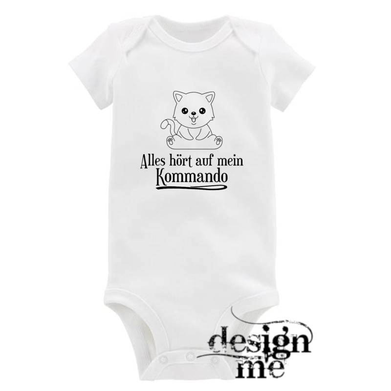 Baby Body Mit Aufdruck Motiv Spruch Auf Mein Kommando Kurzarm Fun Geschenk von designme24