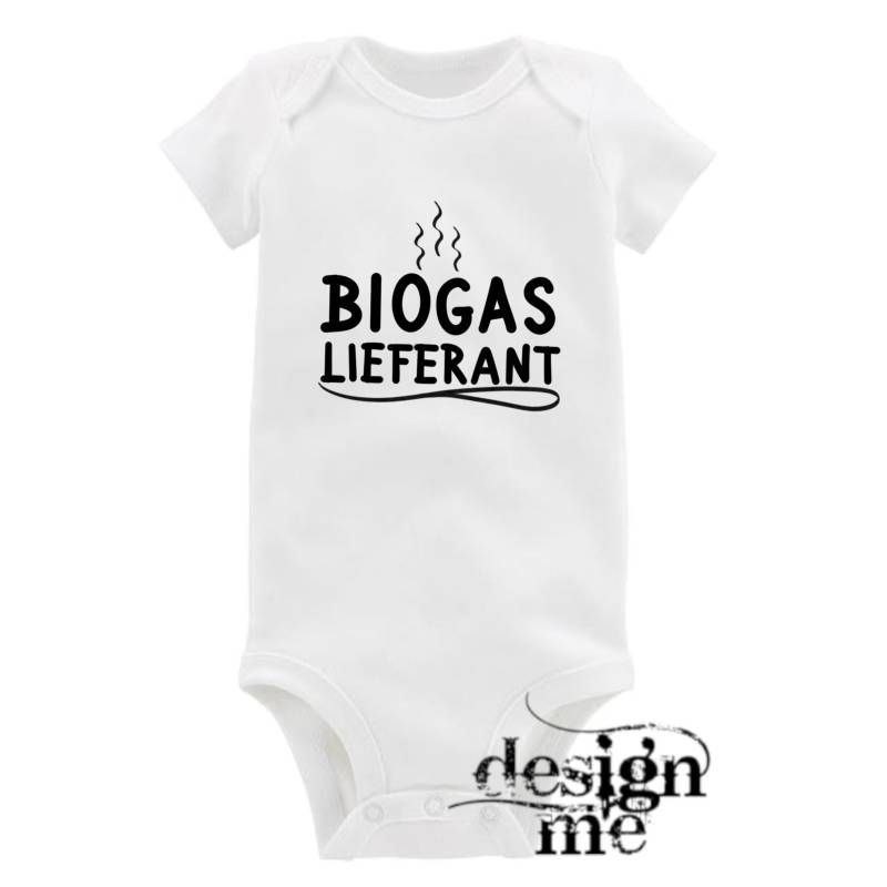 Baby Body Mit Aufdruck Motiv Spruch Biogas Lieferant Kurzarm Fun Geschenk von designme24