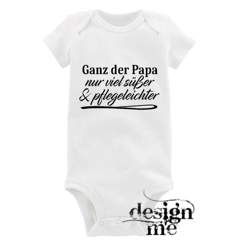 Baby Body Mit Aufdruck Motiv Spruch Ganz Der Papa Kurzarm Fun Geschenk von designme24