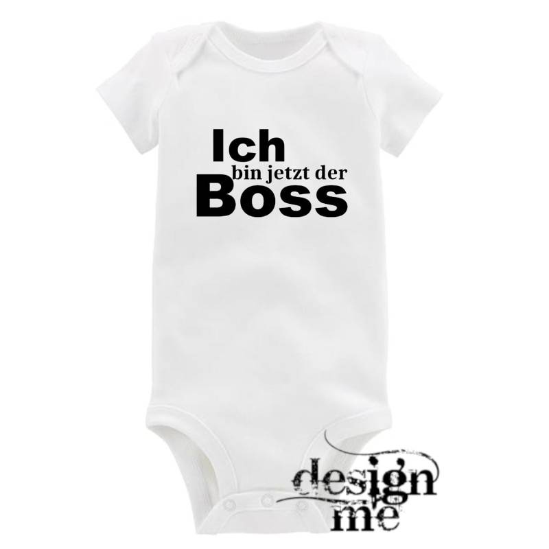 Baby Body Mit Aufdruck Motiv Spruch Ich Bin Jetzt Der Boss Kurzarm Fun Geschenk von designme24