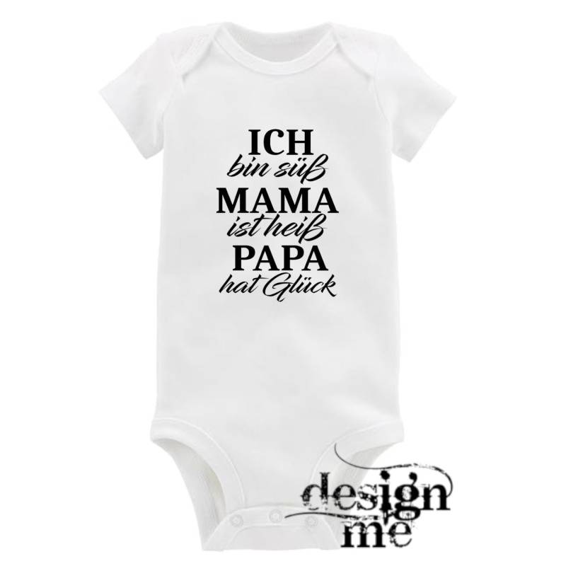 Baby Body Mit Aufdruck Motiv Spruch Ich Bin Süß Kurzarm Fun Geschenk von designme24