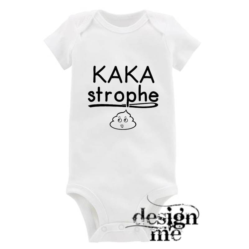 Baby Body Mit Aufdruck Motiv Spruch Kakastrophe Kurzarm Fun Geschenk von designme24