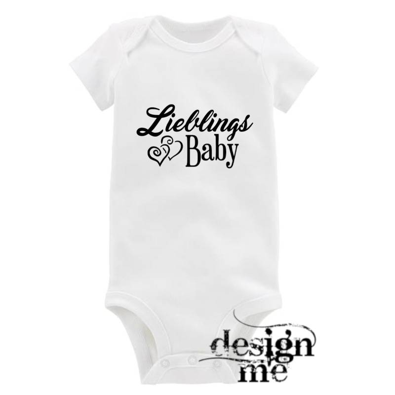 Baby Body Mit Aufdruck Motiv Spruch Lieblingsbaby Kurzarm Fun Geschenk von designme24