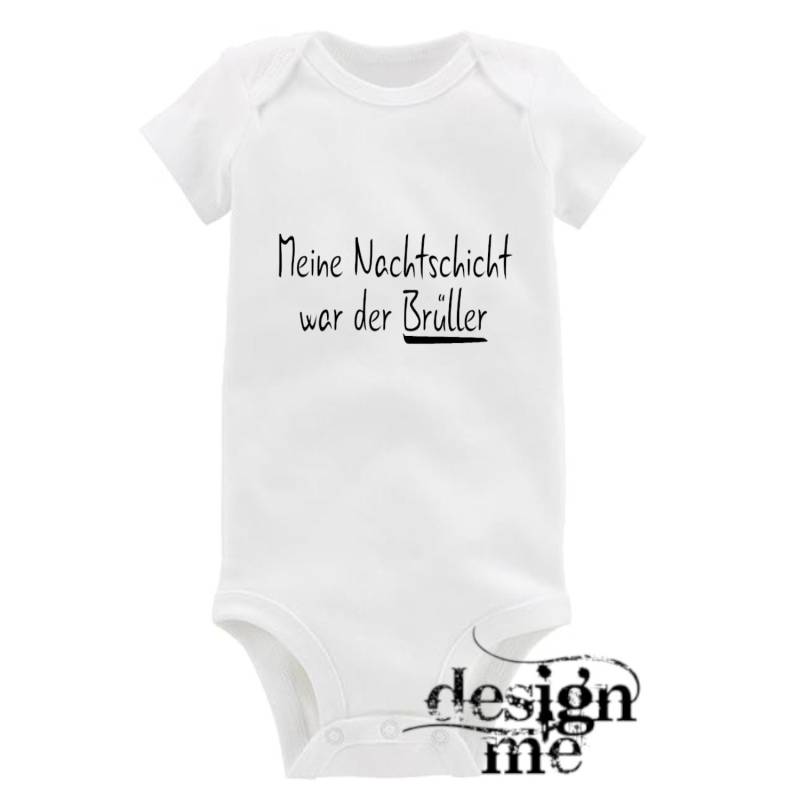 Baby Body Mit Aufdruck Motiv Spruch Nachtschicht War Der Brüller Kurzarm Fun Geschenk von designme24