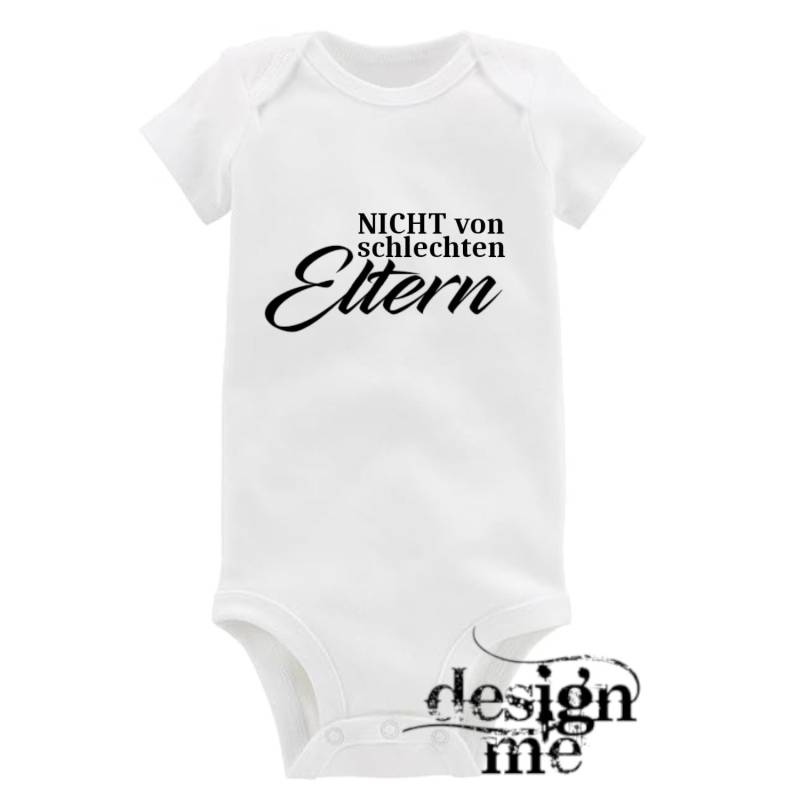 Baby Body Mit Aufdruck Motiv Spruch Nicht Von Schlechten Eltern Lustig Kurzarm Fun Geschenk von designme24