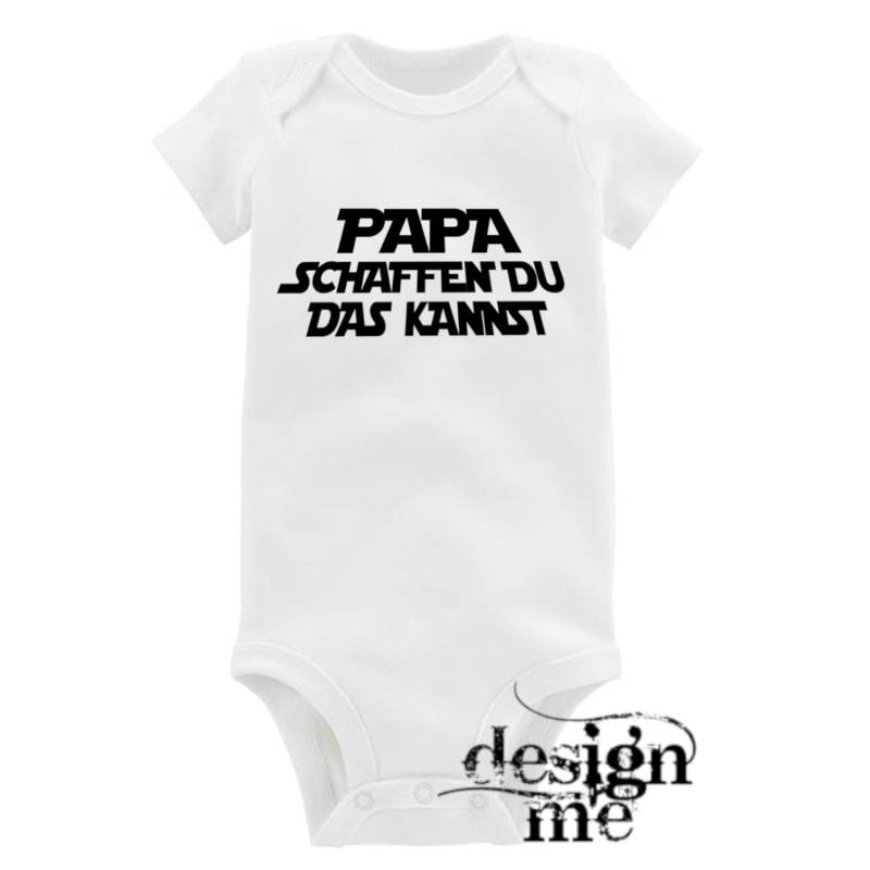 Baby Body Mit Aufdruck Motiv Spruch Papa Schaffen Du Das Kannst Kurzarm Fun Geschenk von designme24