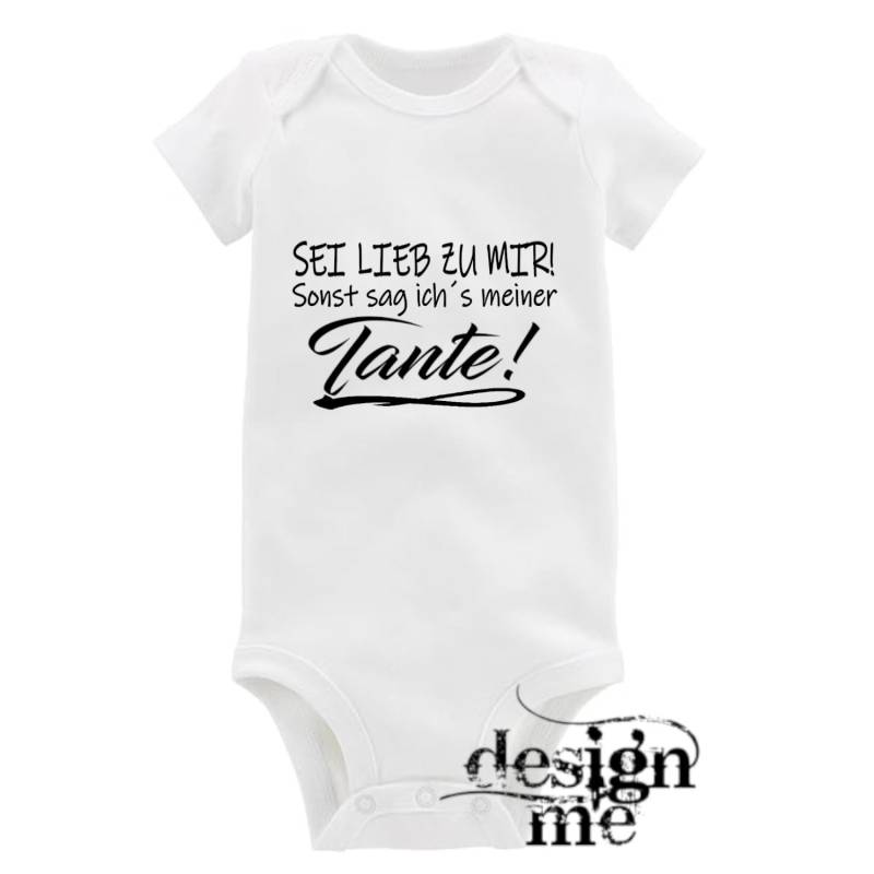 Baby Body Mit Aufdruck Motiv Spruch Sei Lieb Zu Mir Kurzarm Fun Geschenk von designme24