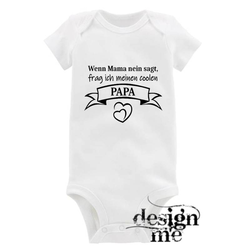 Baby Body Mit Aufdruck Motiv Spruch Wenn Mama Nein Sagt Kurzarm Fun Geschenk von designme24