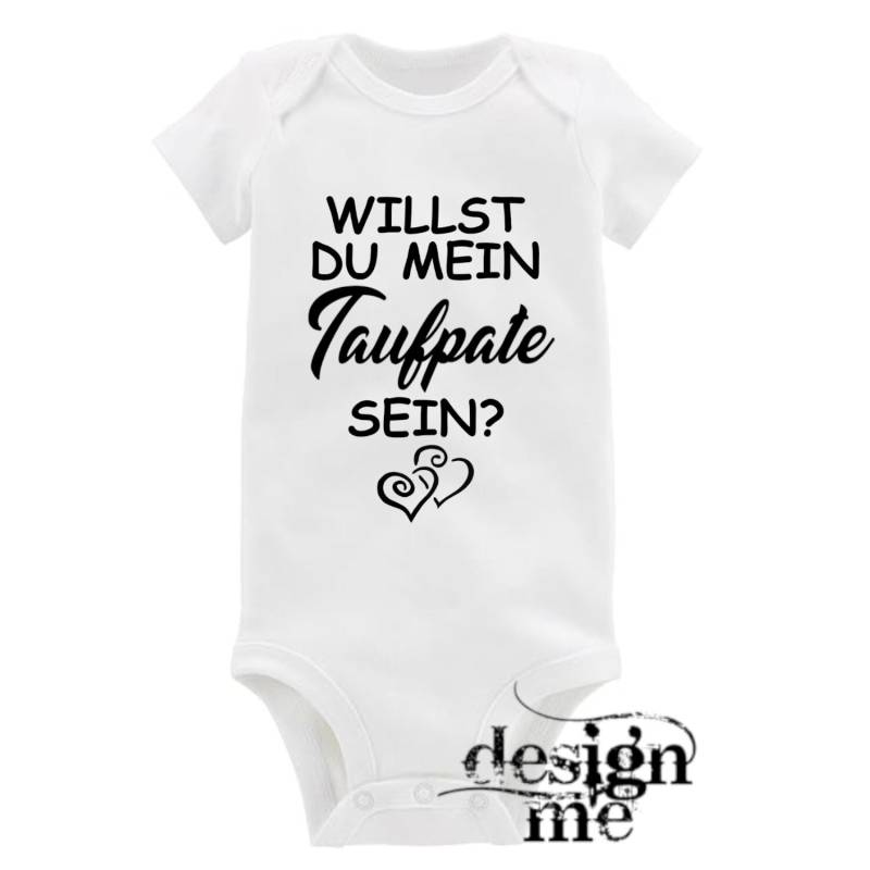 Baby Body Mit Aufdruck Motiv Spruch Willst Du Mein Taufpate Sein? Kurzarm Fun Geschenk von designme24