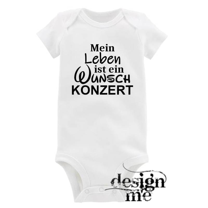 Baby Body Mit Aufdruck Motiv Spruch Wunschkonzert Kurzarm Fun Geschenk von designme24
