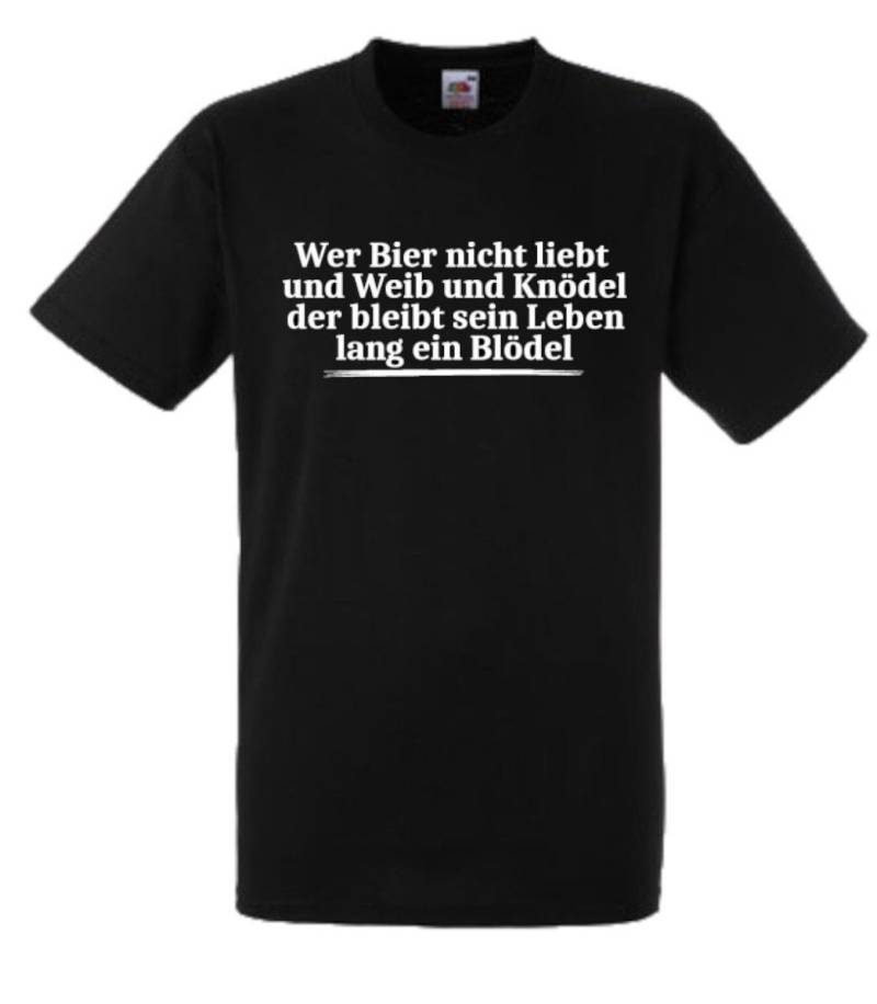 Lustiges Spruch T-Shirt "Wer Bier Nicht Liebt Und Weib Knödel ..." Fun Witzig Unisex Shirt Männer Frauen Sprüche Geschenk Kleidung von designme24
