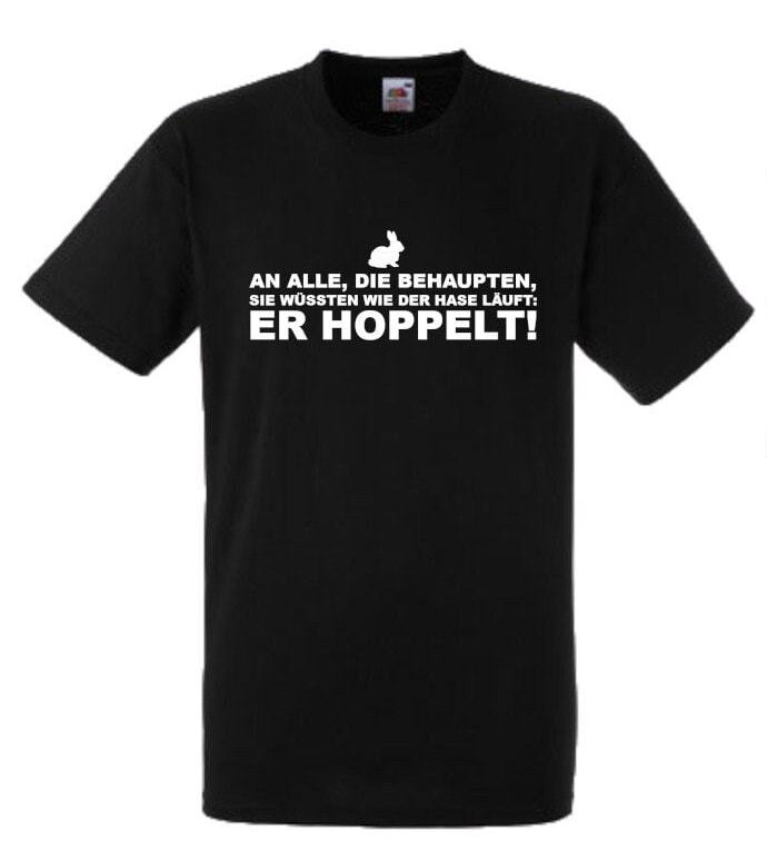 Lustiges Spruch T-Shirt "Wie Der Hase Läuft" Fun Witzig Unisex Shirt Männer Frauen Sprüche Geschenk Kleidung von designme24