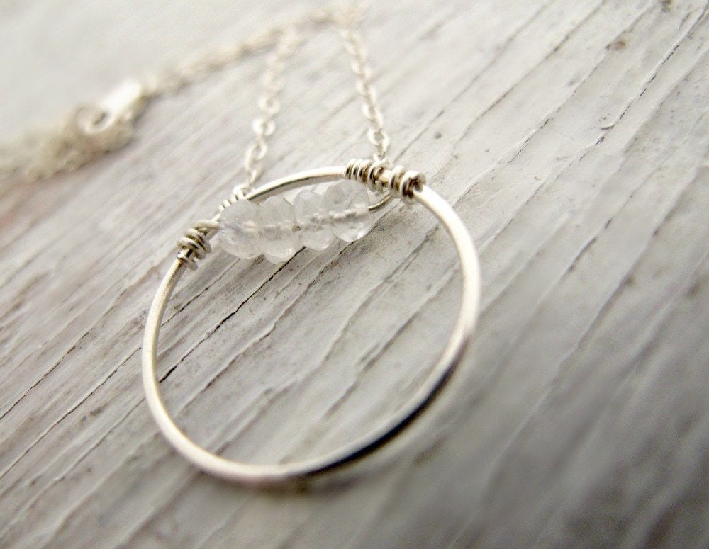 Mondstein Geburtsstein Anhänger Halskette, April Geburtstagsgeschenk, Juni Sterling Silber von designsbydawnrenee