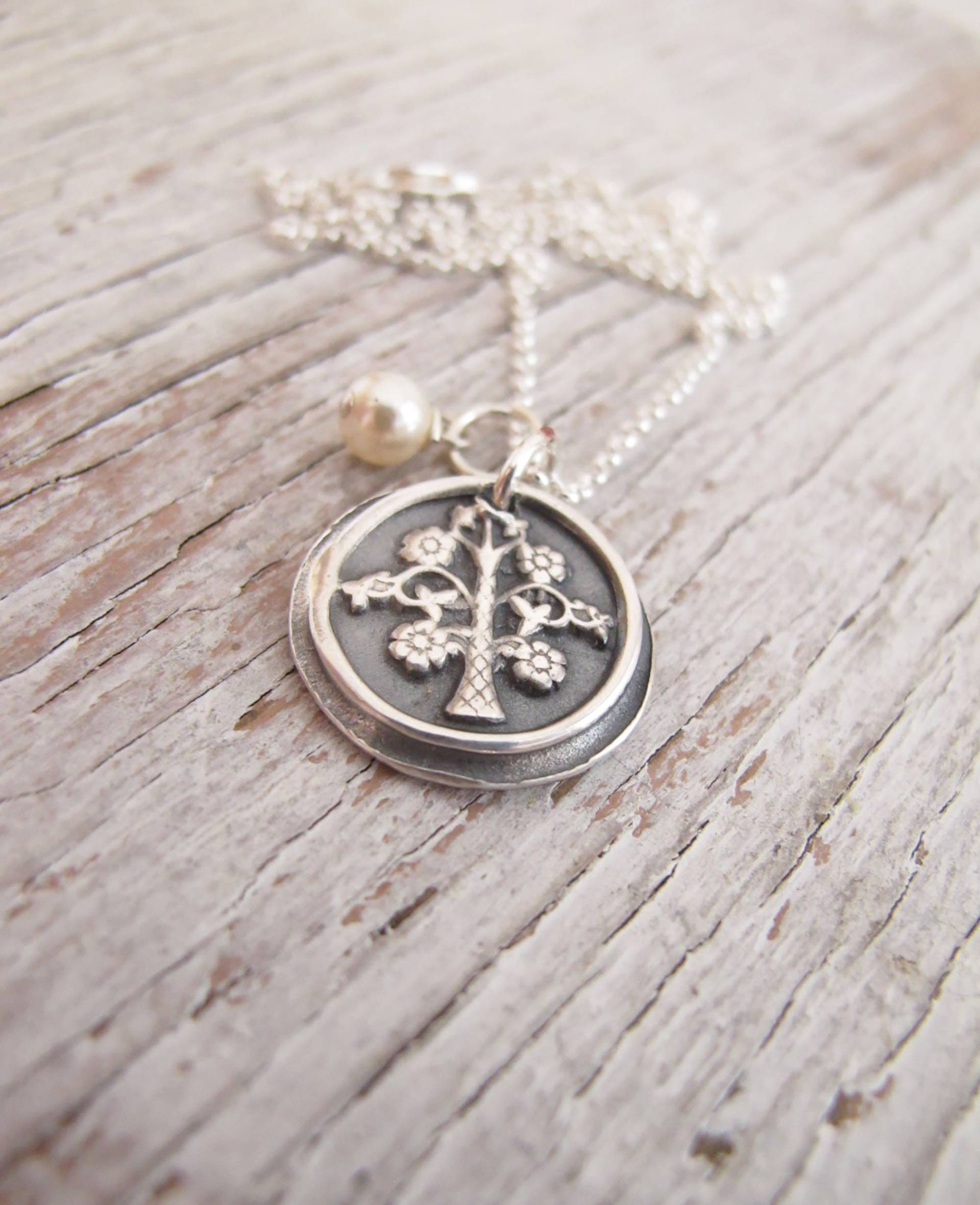 Stammbaum Halskette, Handgemacht, Baum Des Lebens, Sterling Silber, Mutter Großmutter Geschenk, Weihnachtsgeschenk von designsbydawnrenee