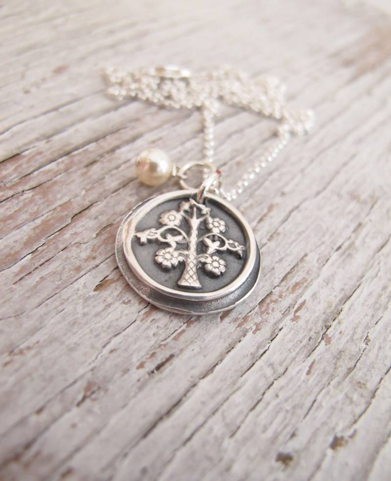 Stammbaum Halskette, Handgemacht, Baum Des Lebens, Sterling Silber, Mutter Großmutter Geschenk, Weihnachtsgeschenk von designsbydawnrenee