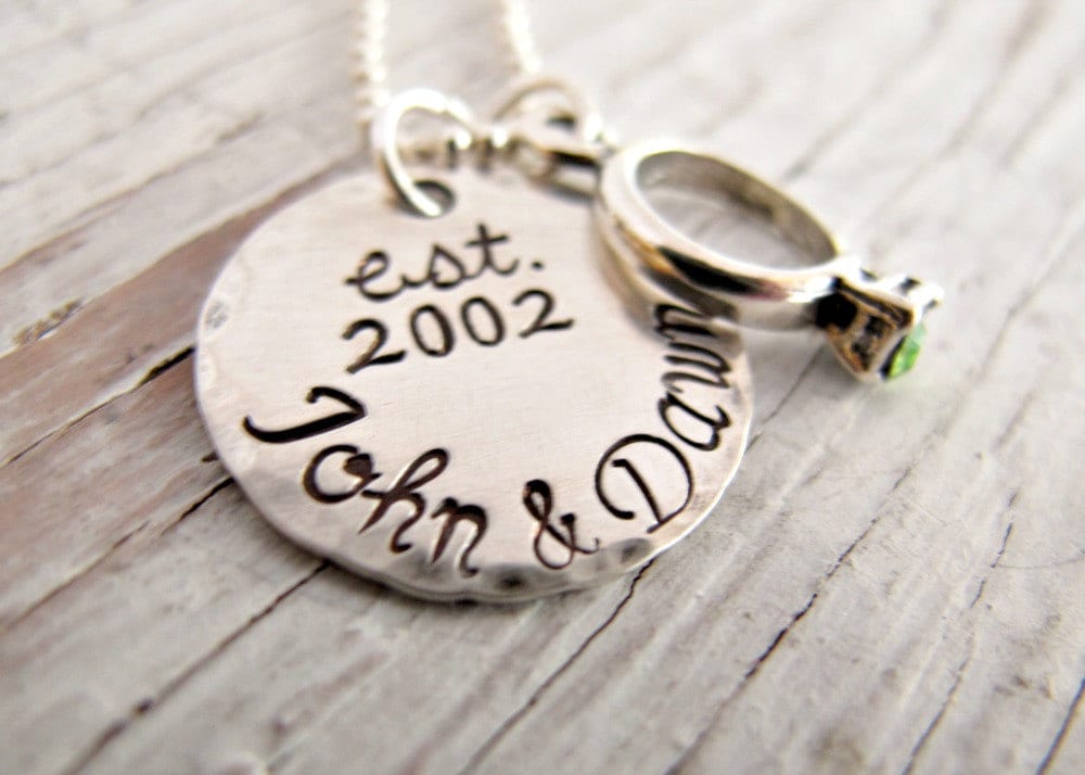 Verlobungsgeschenk, Braut-Zu-Sein Geschenk, Verlobungsschmuck, Jahrestag Halskette, Frau Geburtstag, Brautparty Geschenk von designsbydawnrenee