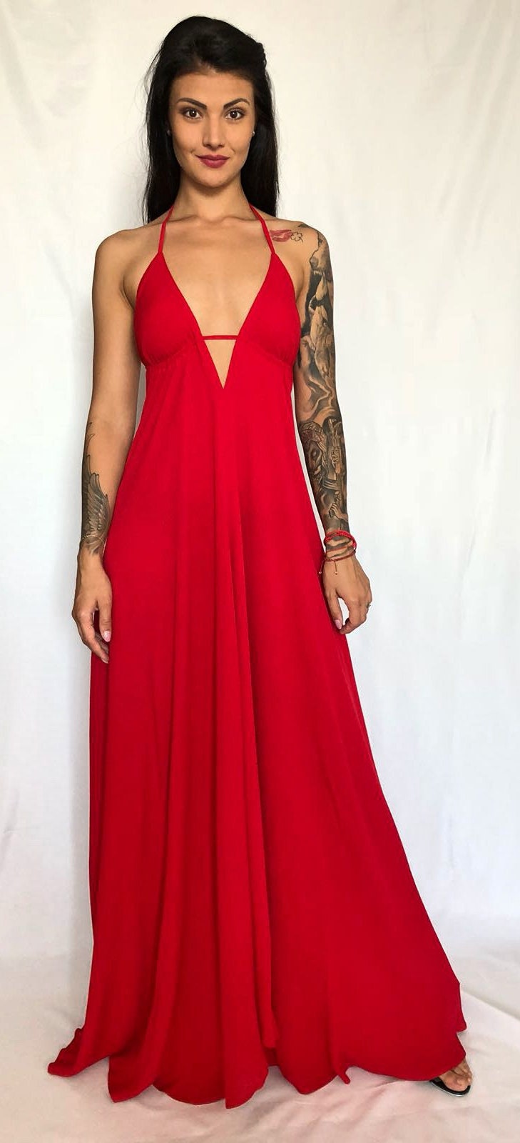 Maxi-Kleid Rot/Blau/Schwarz Maxi-Kleid Rot/Blau/Schwarz von desireforunique