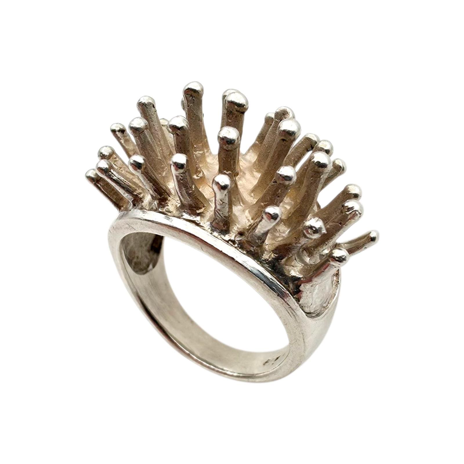 Avant-Garde Brutalist Silver Ring | Abstract Modernist Design Size Eu 54 | Us 6.75 Avant-Garde Brutalist Silver Ring | Abstract Modernist Design Size Eu 54 | Us 6.75 von detaschmuck