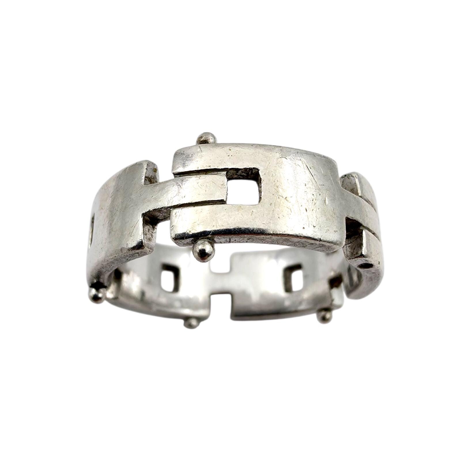 Jette Joop Designer Silver Ring - Modernist Geometric Band, Size Eu 60 | Us 9.25 von detaschmuck