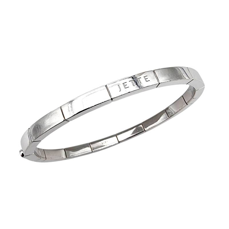 Jette Silver Bangle Bracelet - 925 Solid Designer Minimalist Style Modern Vintage Germany von detaschmuck