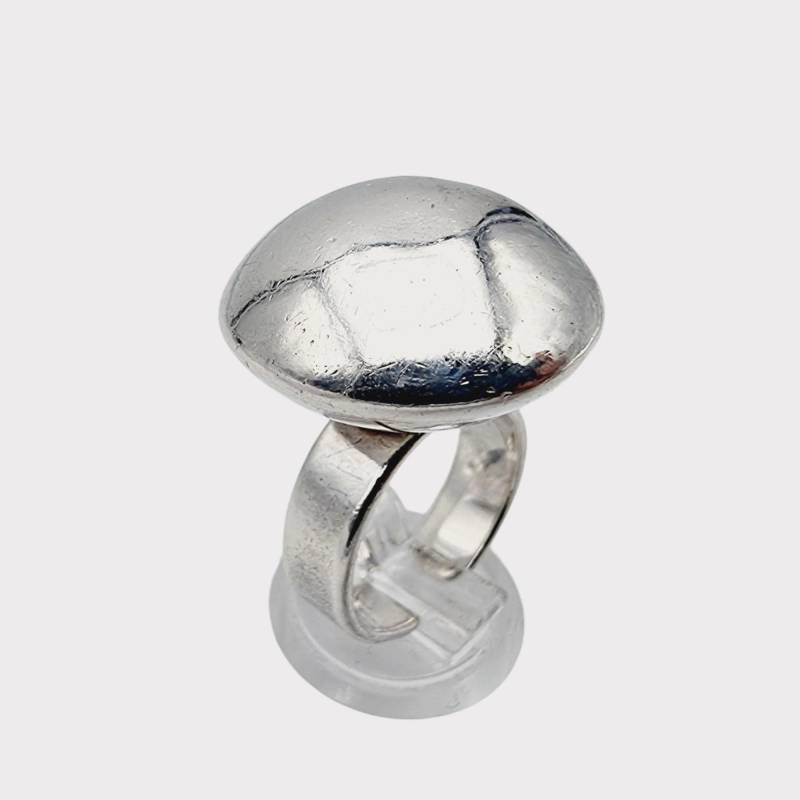 Vintage 1970S Modernist Franz Scheurle Sterling Silver Statement Ring - Bold German Design Size 55 | Us 7 [8.80G] Signed Fs von detaschmuck