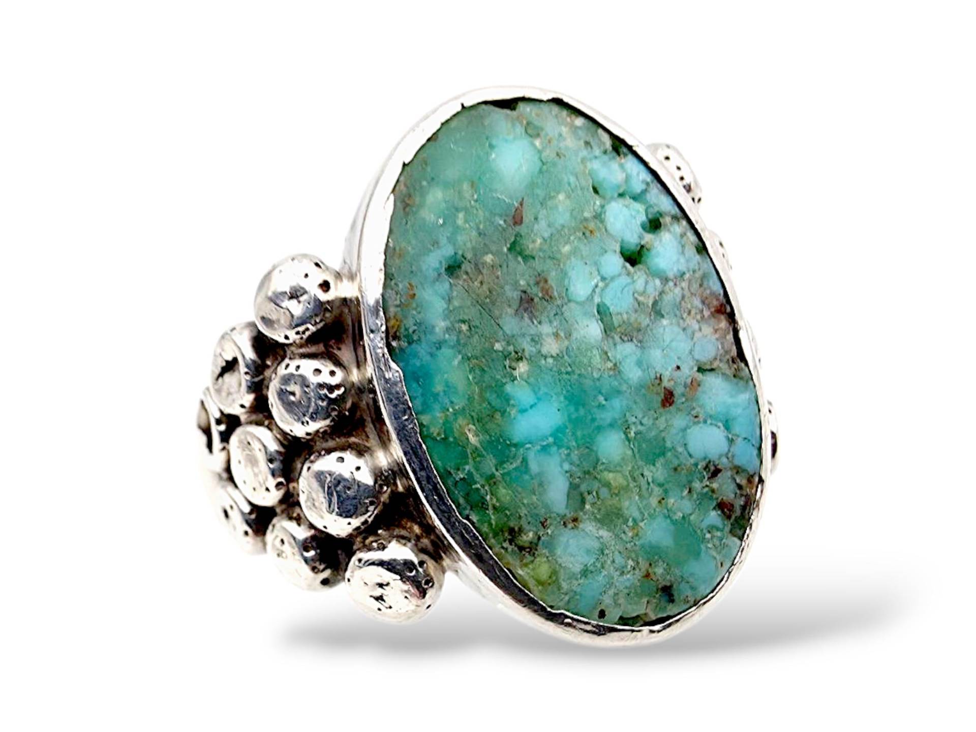 Vintage 835 Silver Handmade Ring With Natural Turquoise | German Handarbeit Boho Artisan Jewelry Raw Cabochon Eu 57 Us 8 Vintage 835 Silver Handmade Ring With Natural Turquoise | German Handarbeit Boho Artisan Jewelry Raw Cabochon Eu 57 Us 8 von detaschmuck