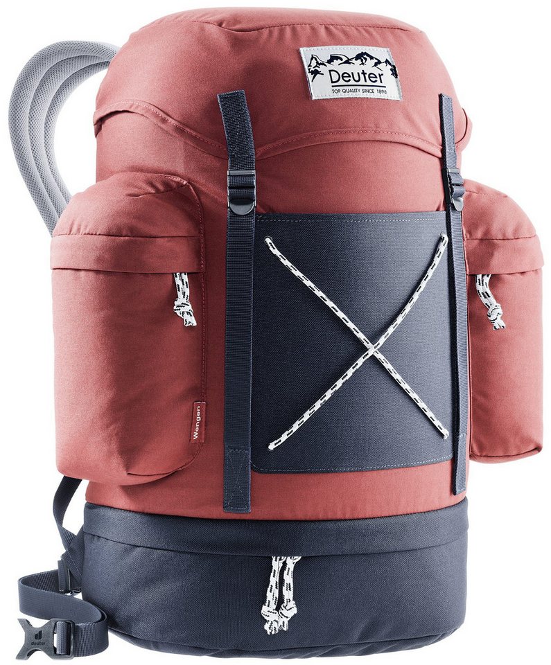 deuter Tagesrucksack Wengen Vintage Stecktasche 15" Laptopfach Rucksack 25L Wanderrucksack, Außentaschen, Bodenfach, Ergonomisch, Laptopfach, Multifunktionsfach von deuter