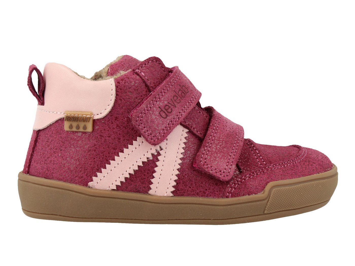 develab Develab Sneaker Barfußschuhe Winter Barefoot 45331 Wasserfest Leder Schnürstiefelette von develab