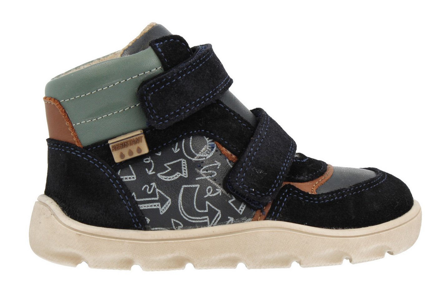 develab Develab Sneaker Barfußschuhe Winter Barefoot 45336 Wasserfest Leder Schnürstiefelette von develab