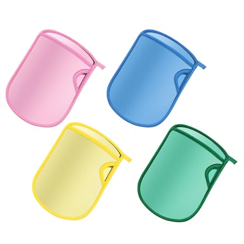 4 Stück Handschuhe Schrubben Peelinghandschuh Für Körper, Kinder Waschhandschuhe Sanfte Schnelltrocknende Wiederverwendbare, Tragbare Dusche Bad Massagehandschuhe Handschuhe Für Körperbäder von dewdat