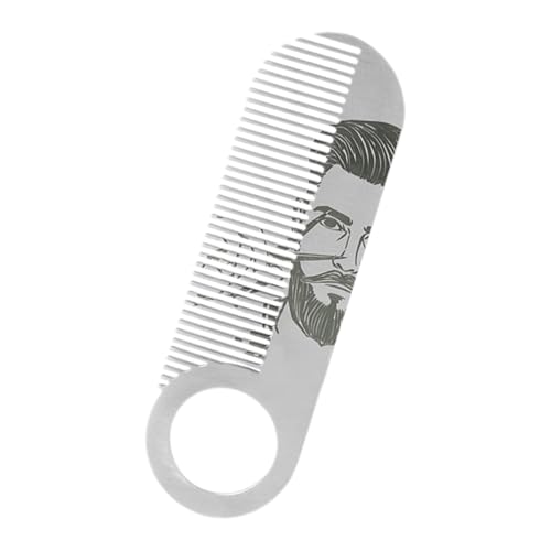 dewdat Bartkamm Für Männer, Schnurrbart Styling Pinsel, Ergonomischer Reisekamm Zu Hause & Unterwegs von dewdat