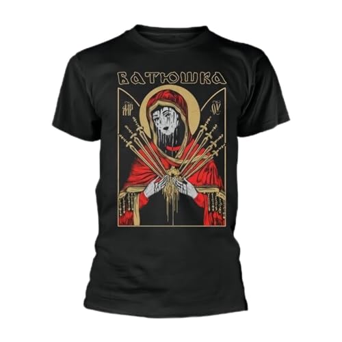 BATUSHKA Maria II (RED) T-Shirt Front & Back Print von dewe3tdesdEU