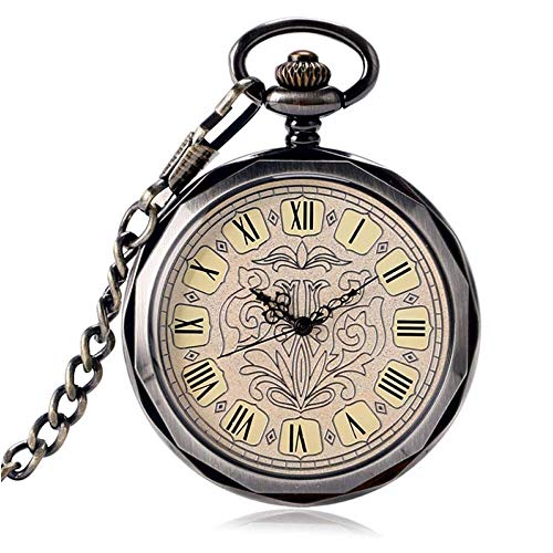 Classic Smooth Vintage Pocket Watch Mens Womens Watch with Chain Christmas Graduation Birthday Gifts Fathers Day von dfghjdfgas