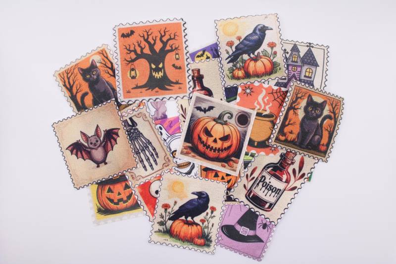 Halloween Satin Patches Set Mit 20 Sublimationsbügeln Designs von dglbundles
