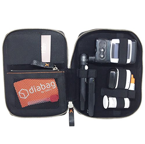 Hochwertige Diabetikertasche für Reisen - Isolierende Insulintasche aus schwarzem Nylon - Diabetes Organizer für Blutzuckermessgeräte, Insulin-Pens, Lanzetten und Zubehör Hochwertige Diabetikertasche für Reisen - Isolierende Insulintasche aus schwarzem Nylon - Diabetes Organizer für Blutzuckermessgeräte, Insulin-Pens, Lanzetten und Zubehör von diabag